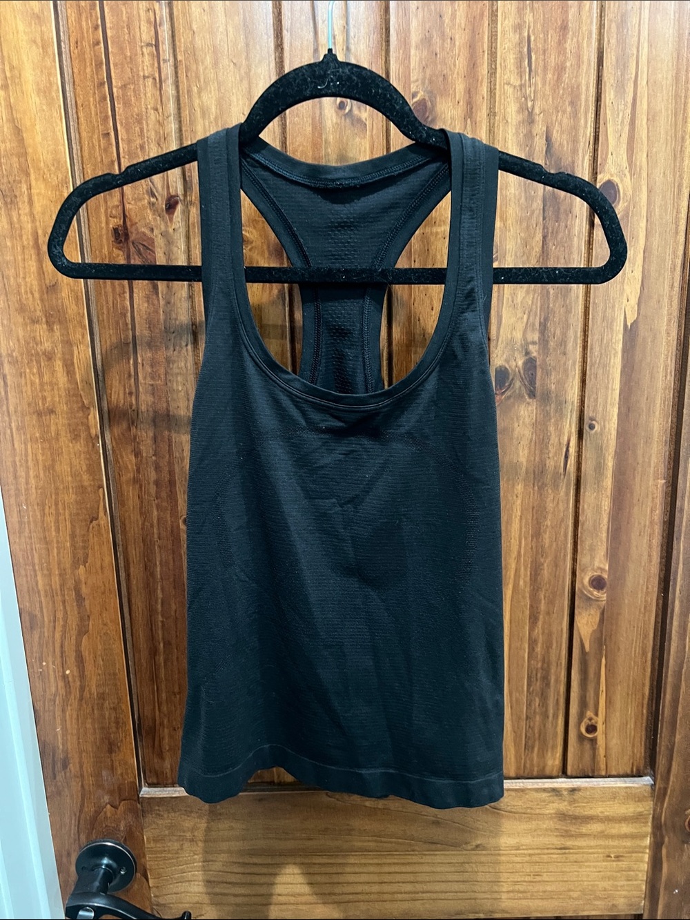 Black Cropped Lululemon Racerback Tank
